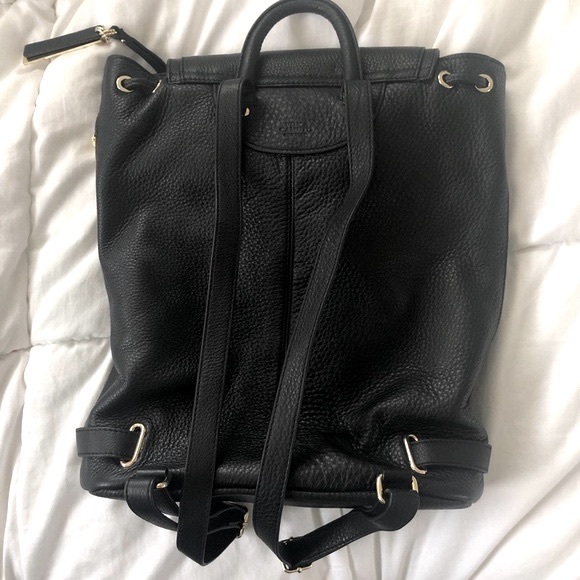 Vince Camuto Robyn Black Leather Backpack - Picture 2 of 4